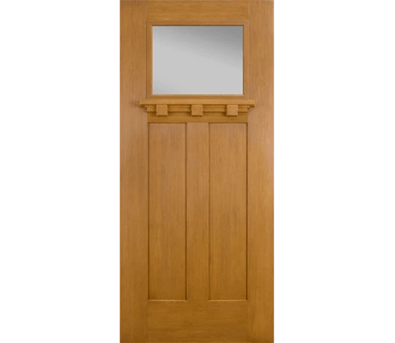 West Palm Beach Craftsman Light Fiberglass Entry Door