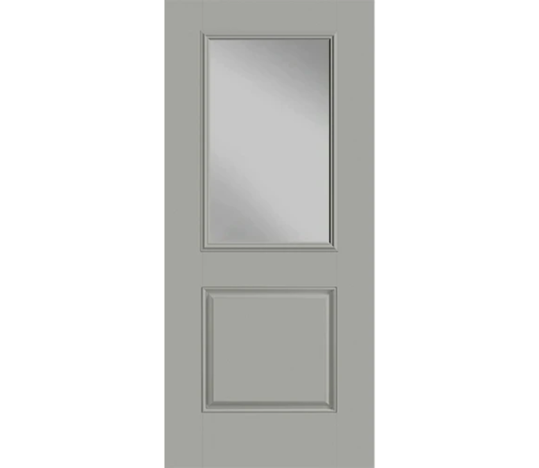 West Palm Beach Half Light 1 Panel Fiberglass Entry Door